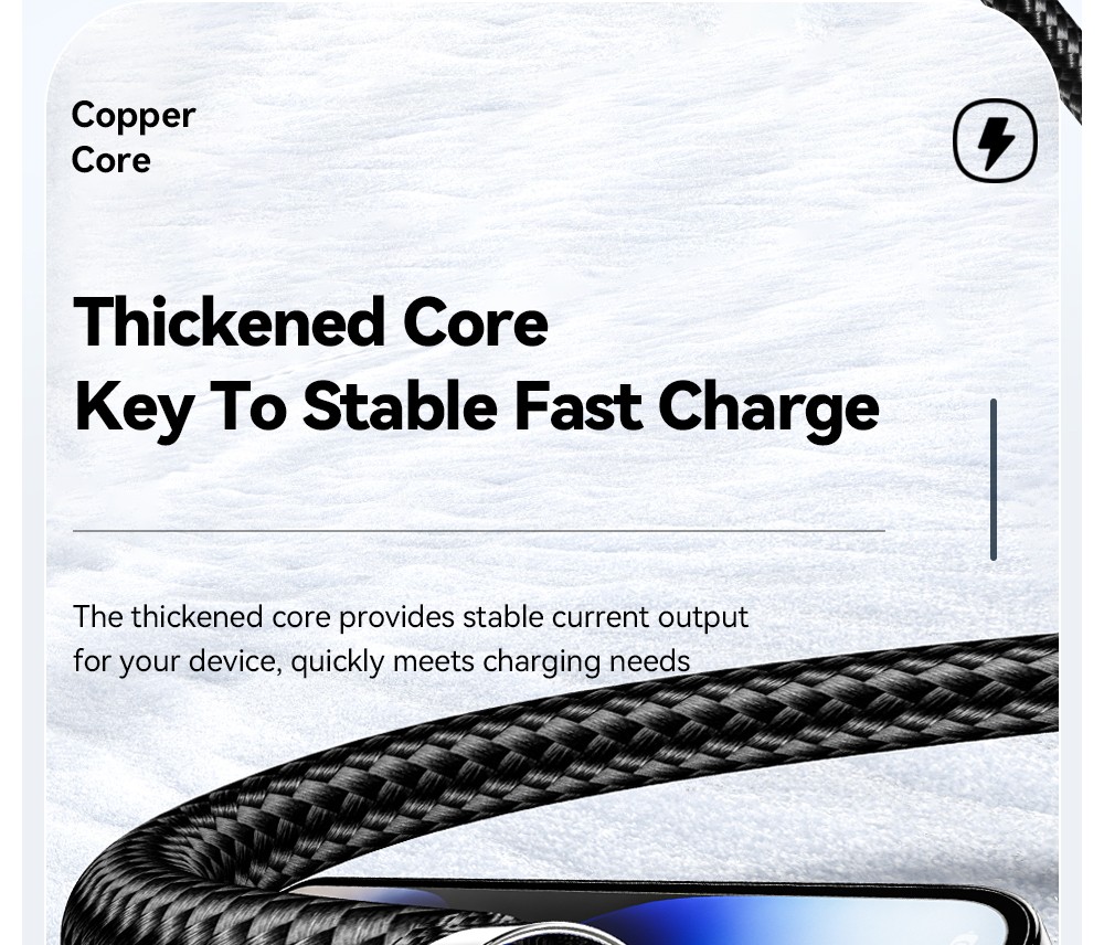 ESSAGER 65W 4 in 1 Charging Cable, USB-A/Type-C to Type-C/Lightning, 4 Charging Modes, 3A, USB2.0 480Mbps - Blue