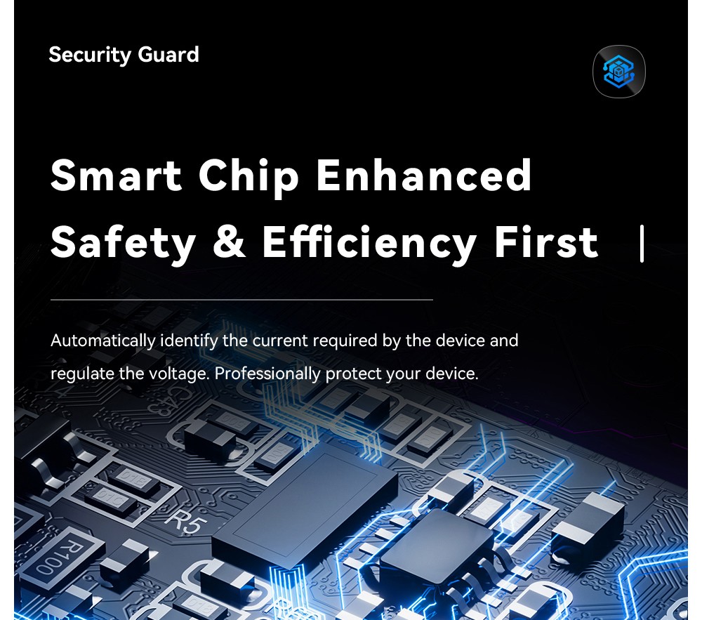 ESSAGER 70W Car Charger, 2 USB-A+2 Type-C, PD Quick Charging, with Colorful Ambient Light, for 12-24V Vehicles - Black