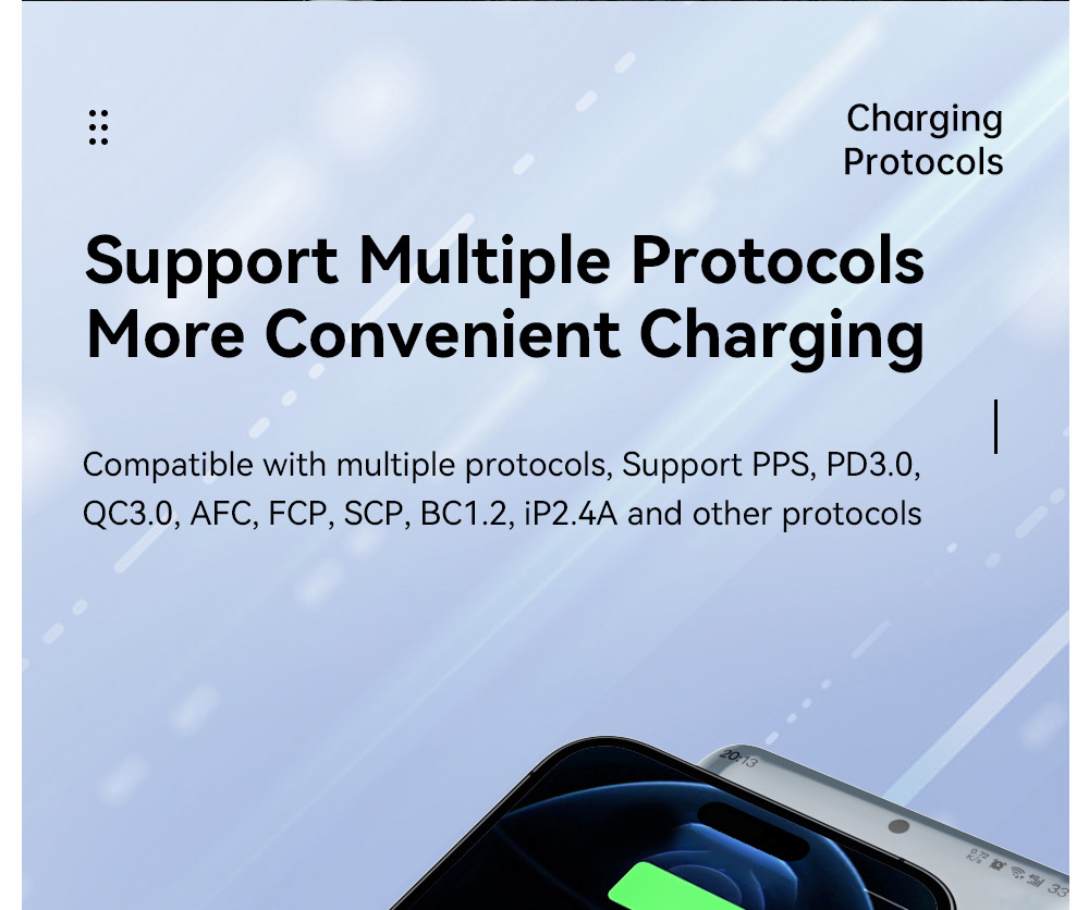 ESSAGER 80W Car Charger, Three Ports Output, 2USB-A+Type-C, Elastic Clip, Smart Chip - Gray