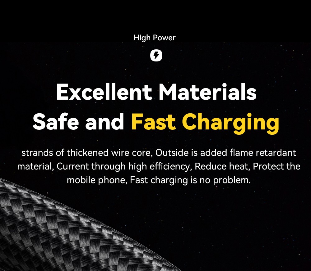 ESSAGER EXCMTL-JJ01-P 100W 3 in 1 USB Data Cable - Black