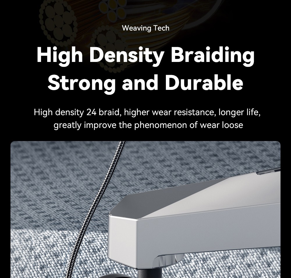 ESSAGER EXCMTL-JJ03-P 100W 3 in 1 USB Data Cable - Blue