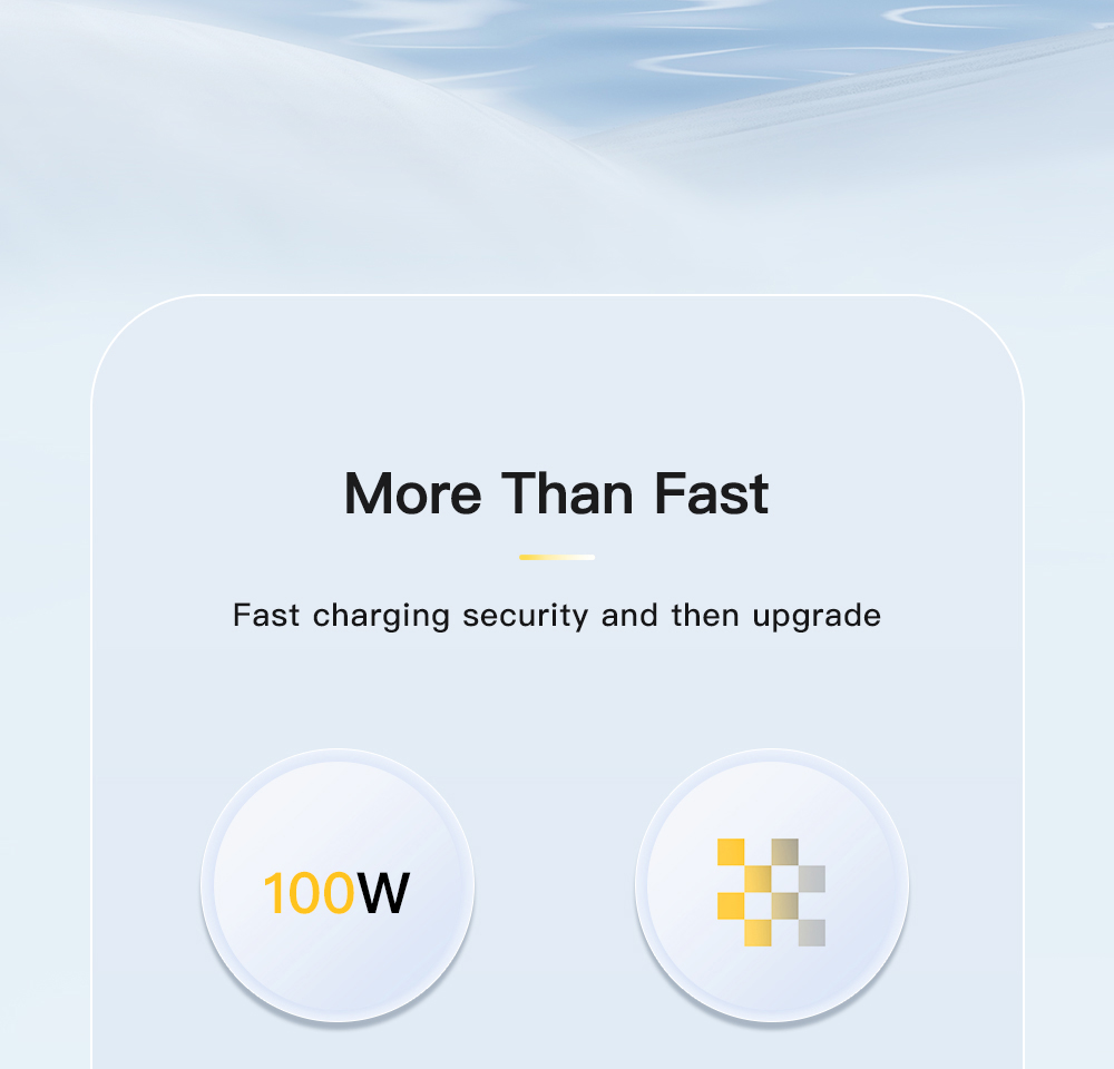 ESSAGER PD 100W 5A Type C to Type C Charging Cable with LED Light, Support Data Transform, 1m
