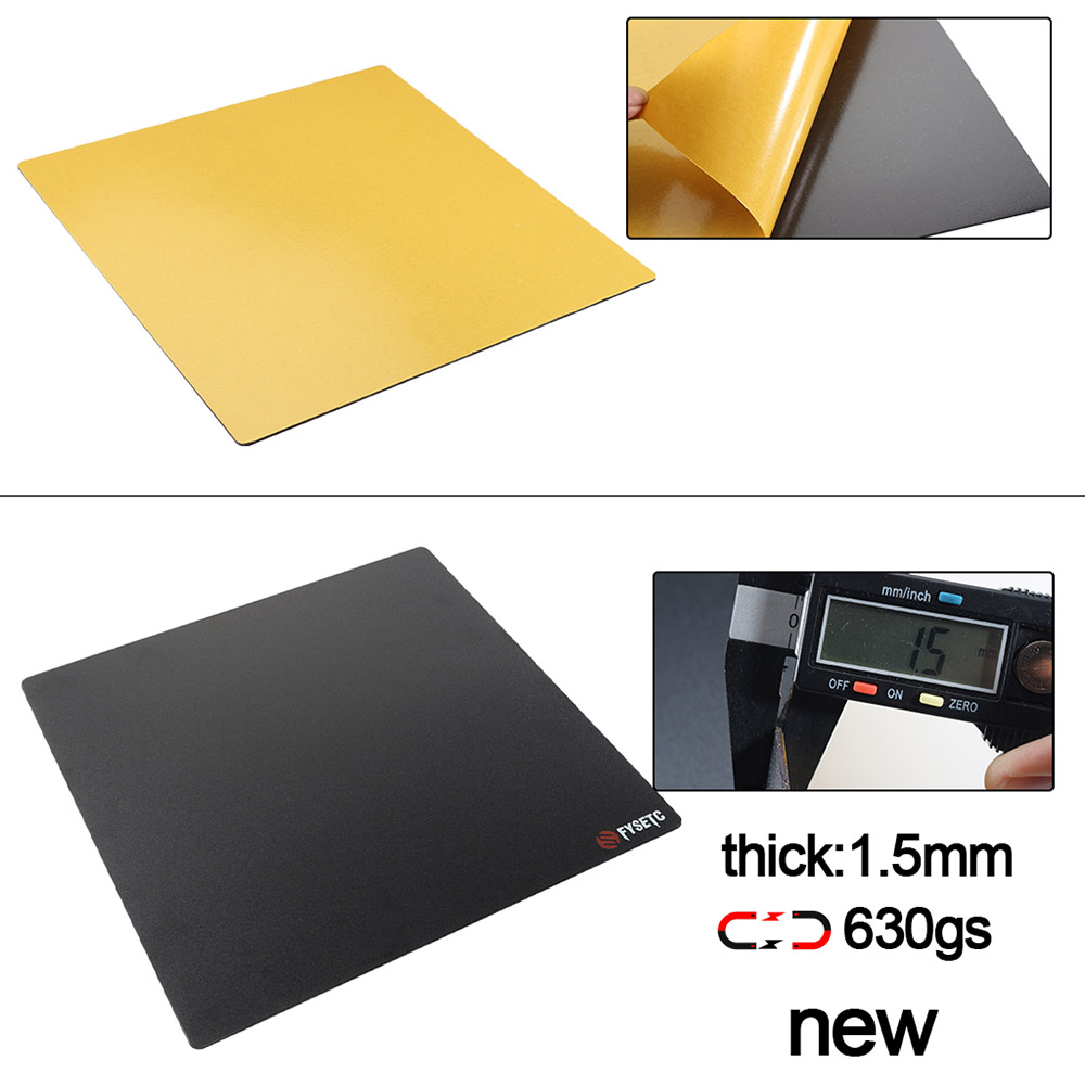 FYSETC 1.5mm Thickness 355x355mm Hard Surface Magnetic Sticker for 3D Printer Steel Sheet