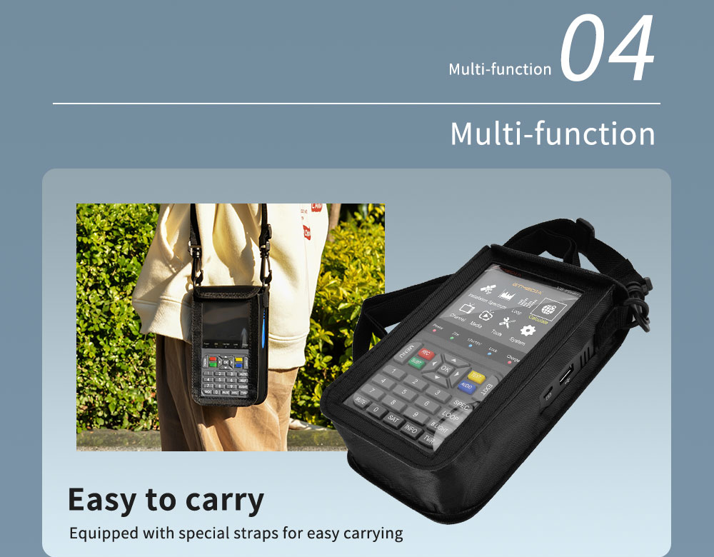 GTMEDIA V8 Finder 2 Satellite Finder Digital FTA DVB-S/S2/S2X Signal Measuring Meter Detector Receiver - Black