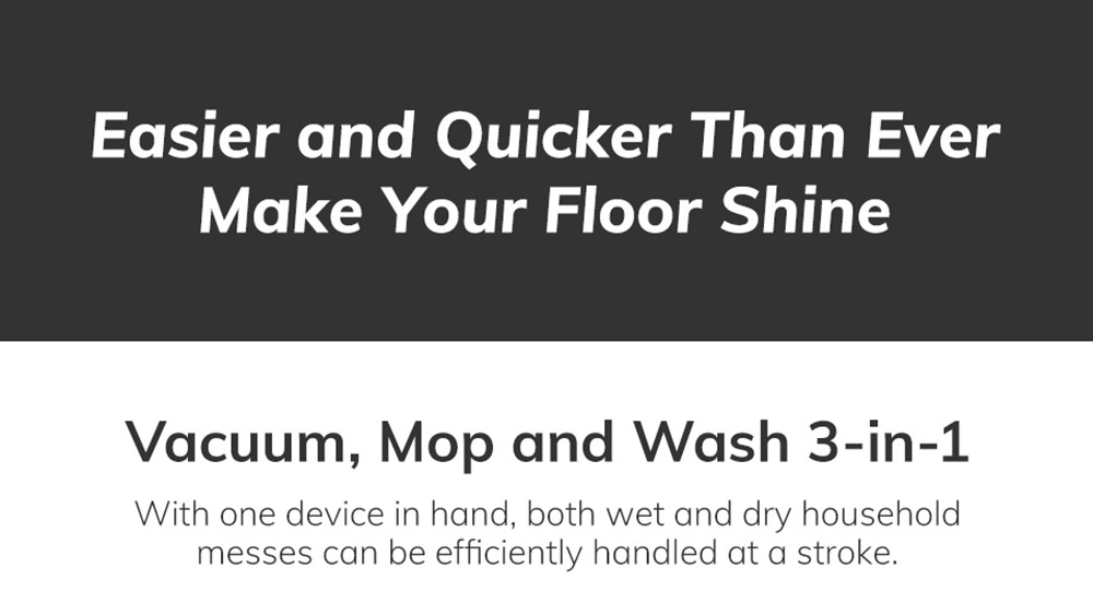 ILIFE W90 Cordless Wet Dry Vacuum Cleaner, 3-in-1 Vacuum Mop & Wash, Strong Suction Power, One-button Self-cleaning, Dual Water Tank, Voice & Light Prompts, 30min Runtime, White
