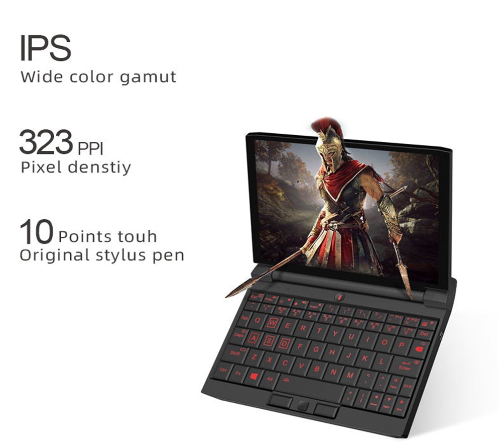 One Netbook OneGx1 Pro Gaming Laptop 7-inch 1920x1200 Intel i7-1160G7 16GB RAM 1TB SSD WiFi 6 Windows 10 - WiFi Version Black