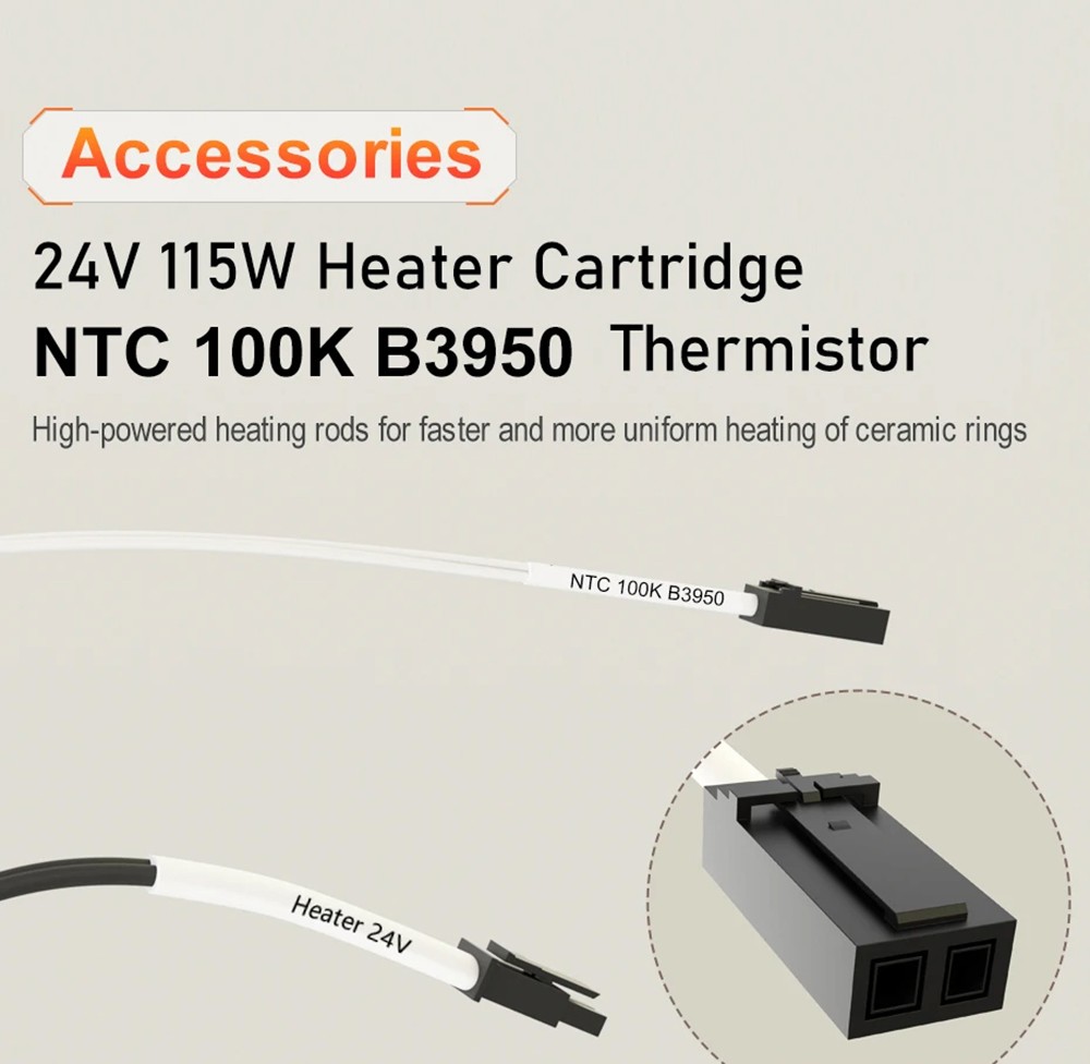 Trianglelab CHC Ceramic Heating Core Pro Kit, with NTC 100K B3950 Thermistor