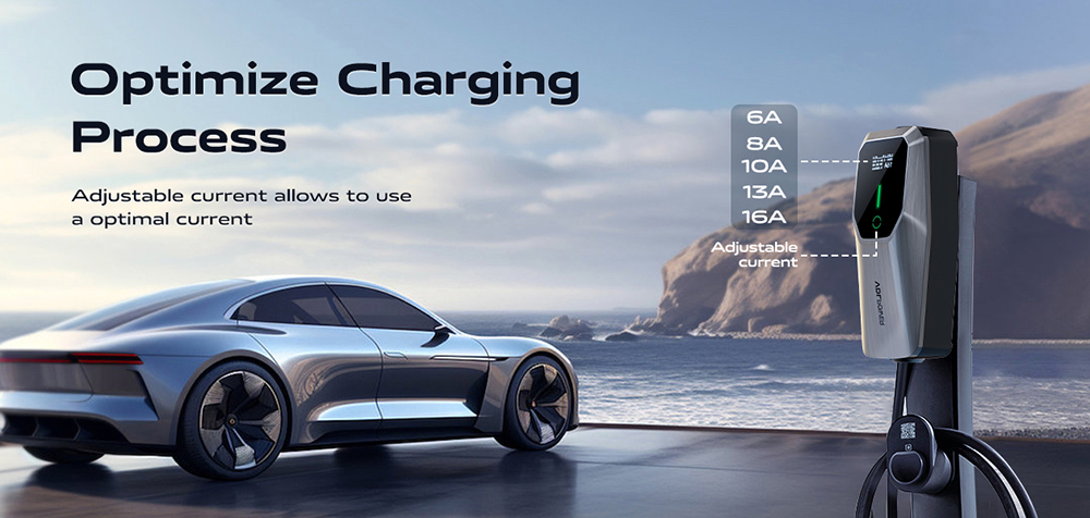 VDL EC11 Portable EV Charger, 3.6KW Fast Charging, 16A Max Current, 2-Pin EU Schuko Plug, 5m Charging Cable, IP65 Waterproof, for IEC 62196-2 Standard