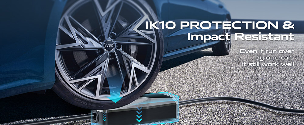 VDL EC11 Portable EV Charger, 3.6KW Fast Charging, 16A Max Current, 2-Pin EU Schuko Plug, 5m Charging Cable, IP65 Waterproof, for IEC 62196-2 Standard