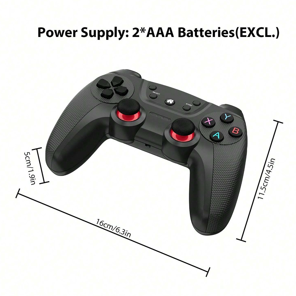 2.4G Wireless Game Controller with USB Type-C Converter for Anbernic Game Consoles, Android TV Box, PS3, Smartphone, PC, Steam