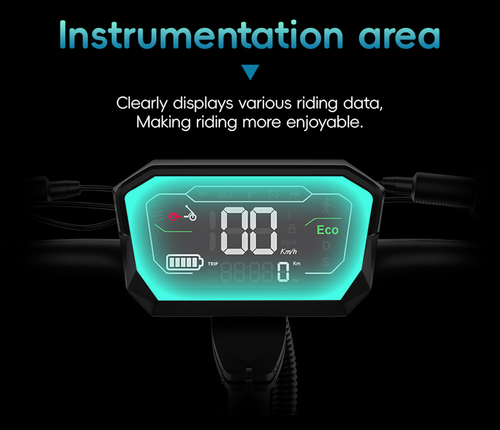 OOTD D88 Electric Scooter 11 Inch Off-Road Tires 2800W*2 Dual Motor 85km/h Max Speed 60V 35Ah Battery for 80km - 100km Range 150KG Max Load Double Absorbers with Seat NFC Lock