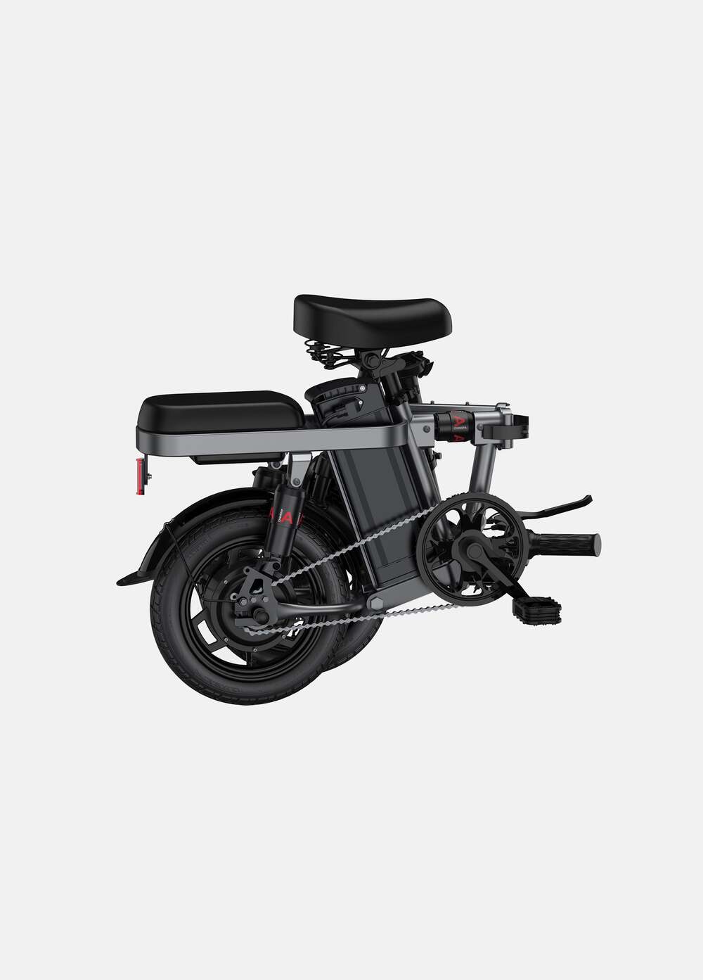 ENGWE T14 14 Inch Folding Electric Bike 250W Mini Electric Bike 25km/h City Commuter 48V 10AH Removable Lithium Battery Portable and Easy to Store - Grey