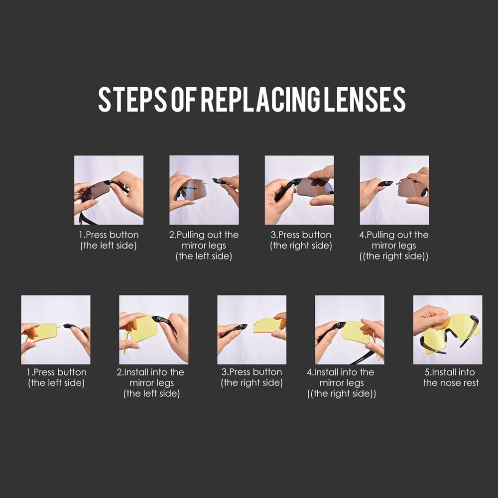 Powster Phantom Cycling Glasses - Light Blue, White Frame