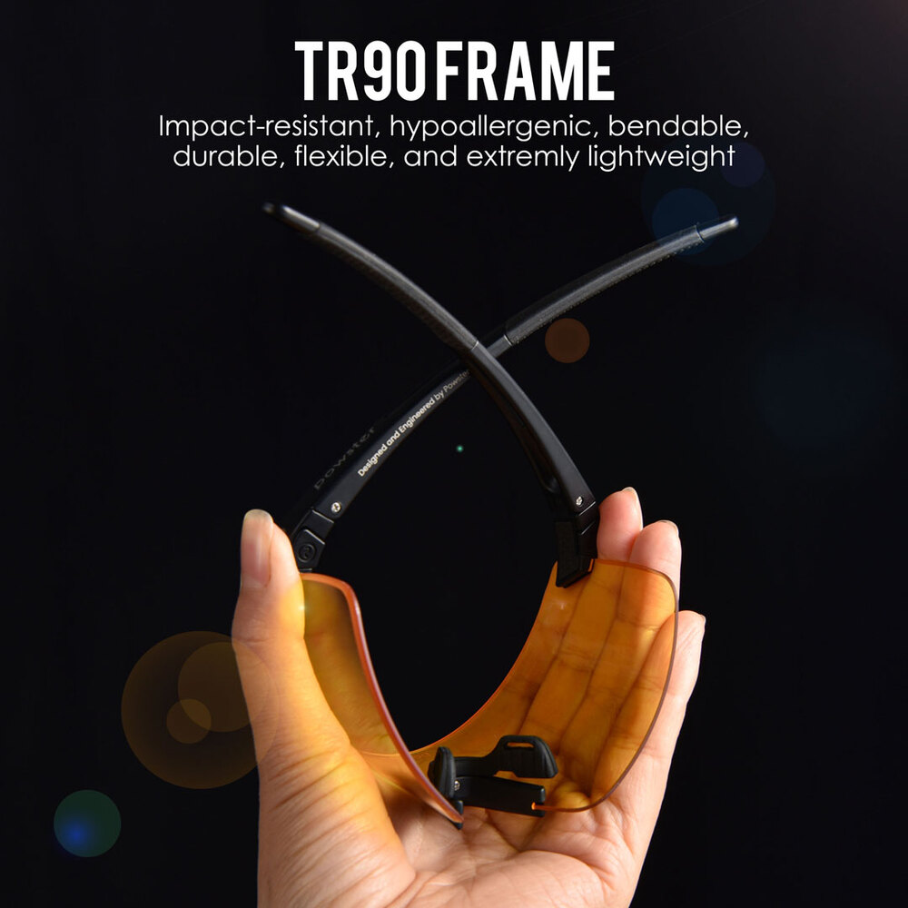 Powster Phantom Cycling Glasses - Light Blue, White Frame