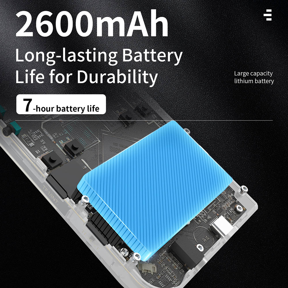 ANBERNIC RG35XX (2024 Version) Game Console, 3.5 Inch IPS Screen, Linux System, 64GB+64GB TF Card with 5000+ Games, 7 Hours of Playtime - White