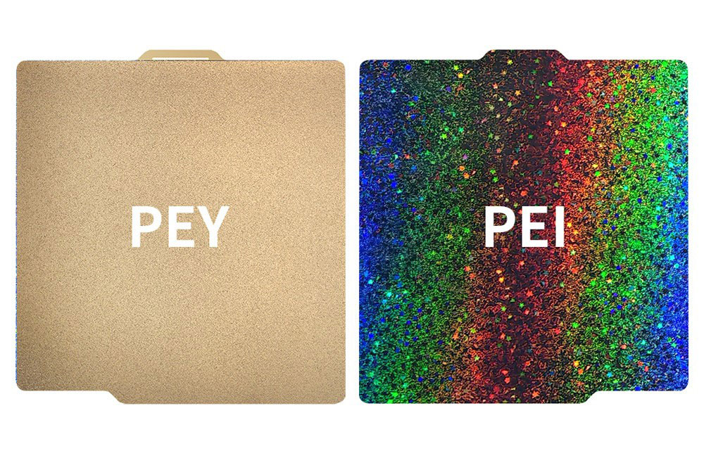 FYSETC 257x257mm Double Side Smooth PEY And Textured PEI Build Plate, for Bambu Lab X1 P1P P1S 3D Printers