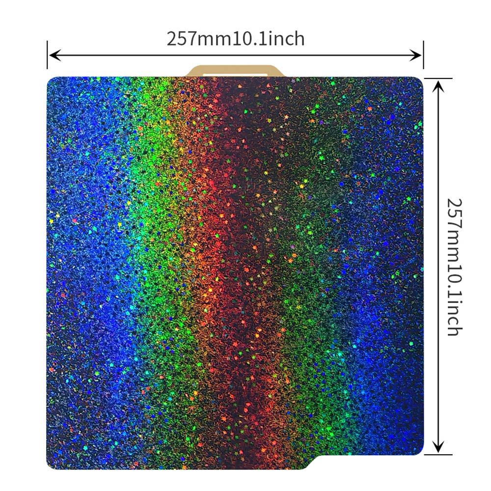 FYSETC 257x257mm Double Side Smooth PEY And Textured PEI Build Plate, for Bambu Lab X1 P1P P1S 3D Printers