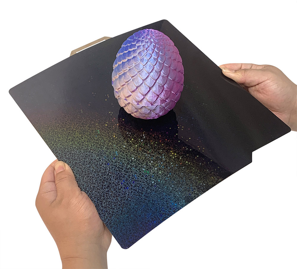 FYSETC 257x257mm Double Side Smooth PEY And Textured PEI Build Plate, for Bambu Lab X1 P1P P1S 3D Printers