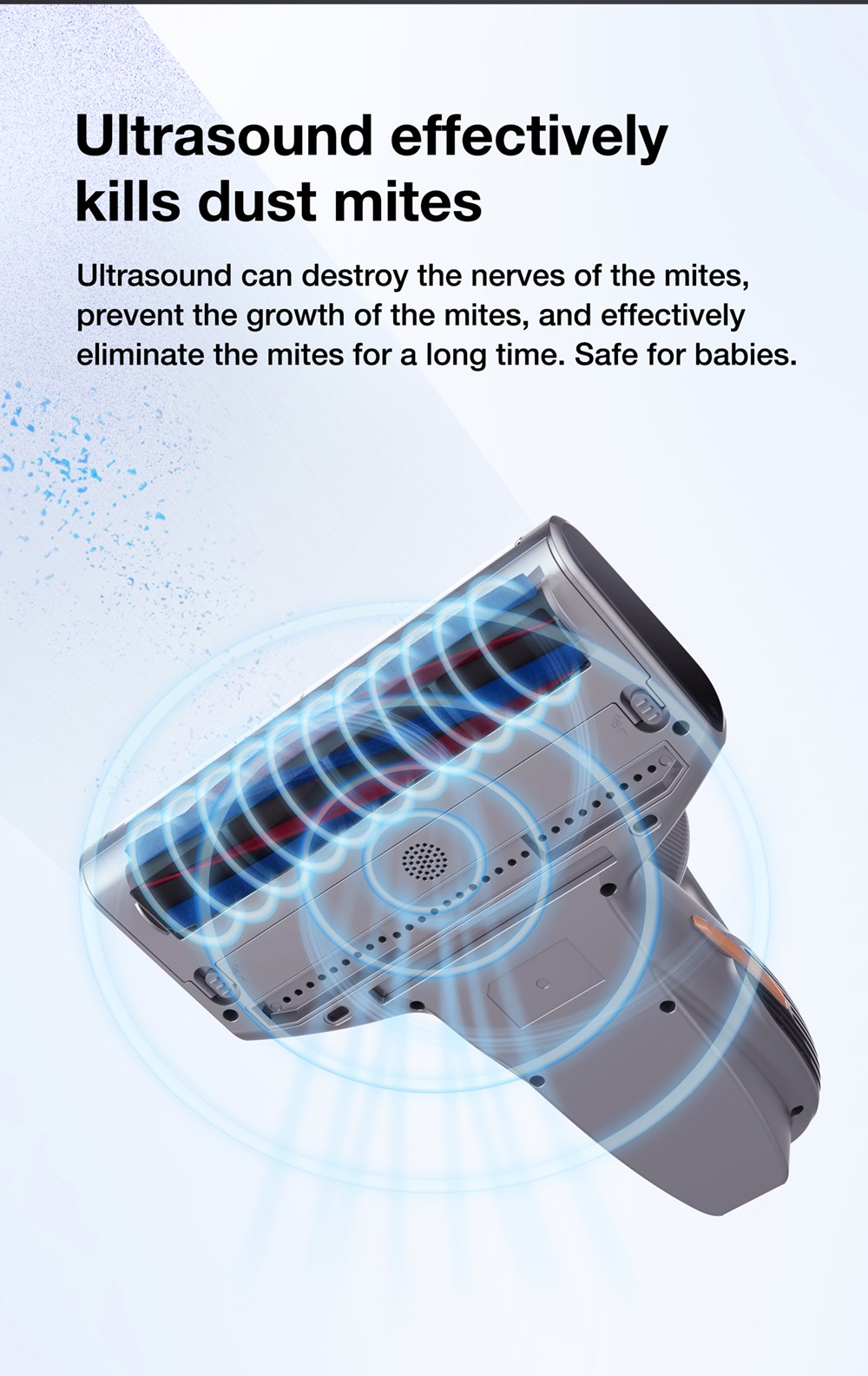 Refurbished Jimmy BX7 Pro Anti-Mite Vacuum Cleaner 700W LED Display, Intelligent Dust Recognition and Ultrasonic - Blue