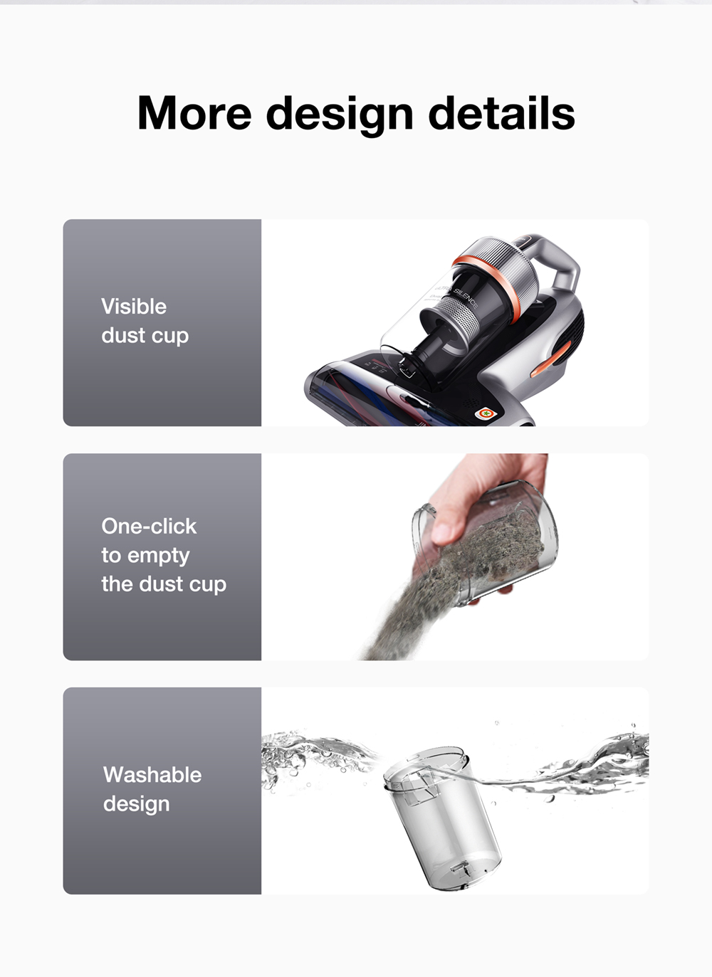 Refurbished Jimmy BX7 Pro Anti-Mite Vacuum Cleaner 700W LED Display, Intelligent Dust Recognition and Ultrasonic - Blue