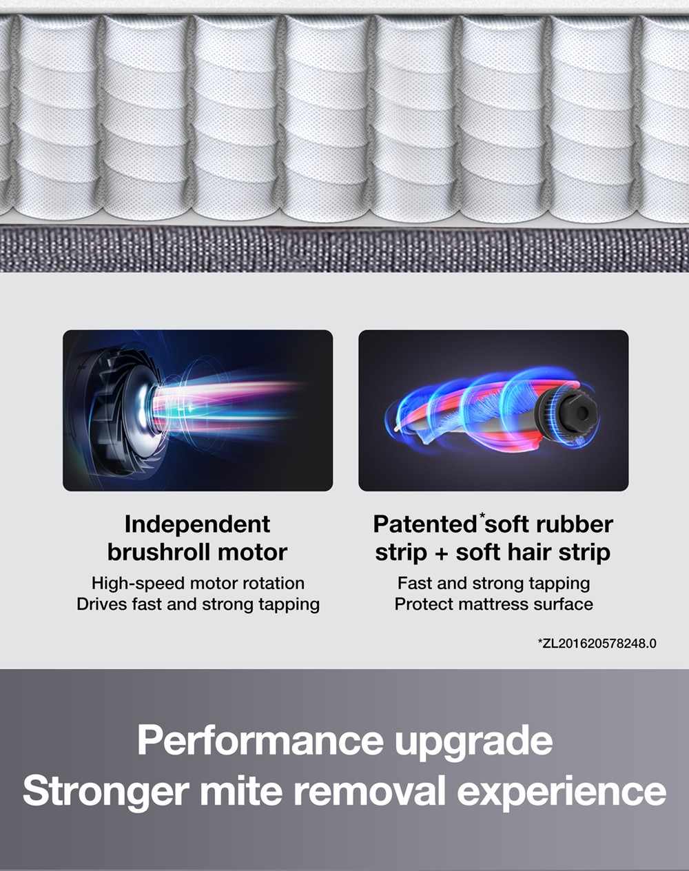 Refurbished Jimmy BX7 Pro Anti-Mite Vacuum Cleaner 700W LED Display, Intelligent Dust Recognition and Ultrasonic - Blue