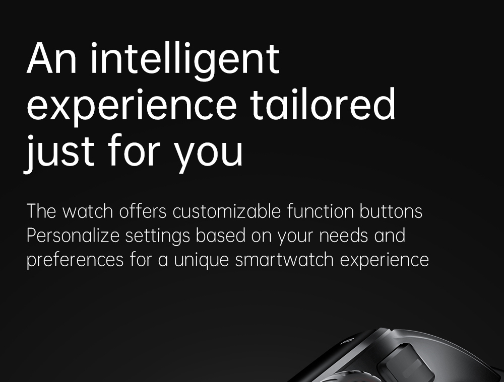 KUMI GW5 Pro Smartwatch Health Tracker, 1.43'' Touch Screen, 100+ Sport Modes, IP68 Waterproof - Black