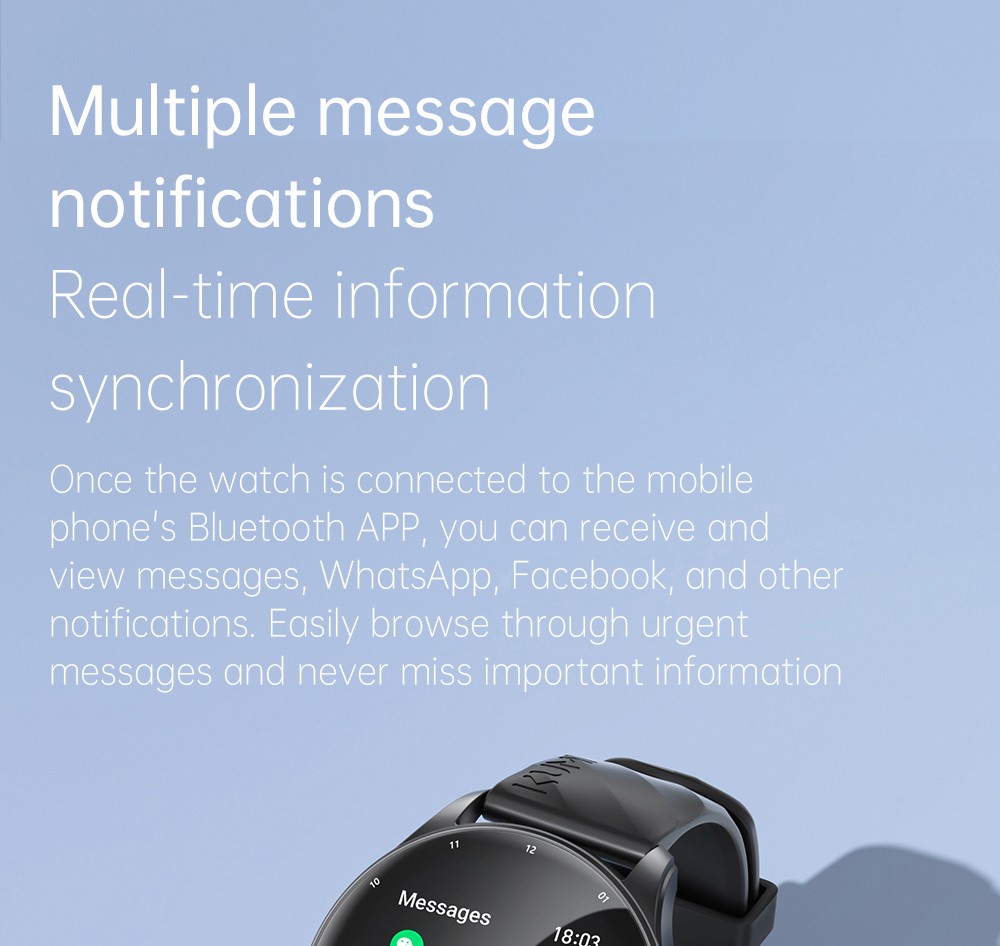 KUMI GW5 Pro Smartwatch Health Tracker, 1.43'' Touch Screen, 100+ Sport Modes, IP68 Waterproof - Silver