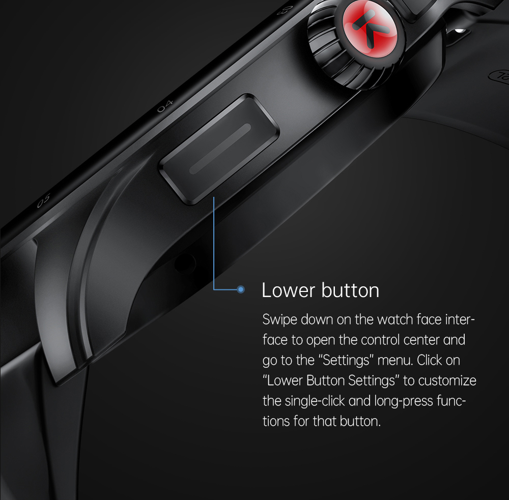 KUMI GW5 Pro Smartwatch Health Tracker, 1.43'' Touch Screen, 100+ Sport Modes, IP68 Waterproof - Silver