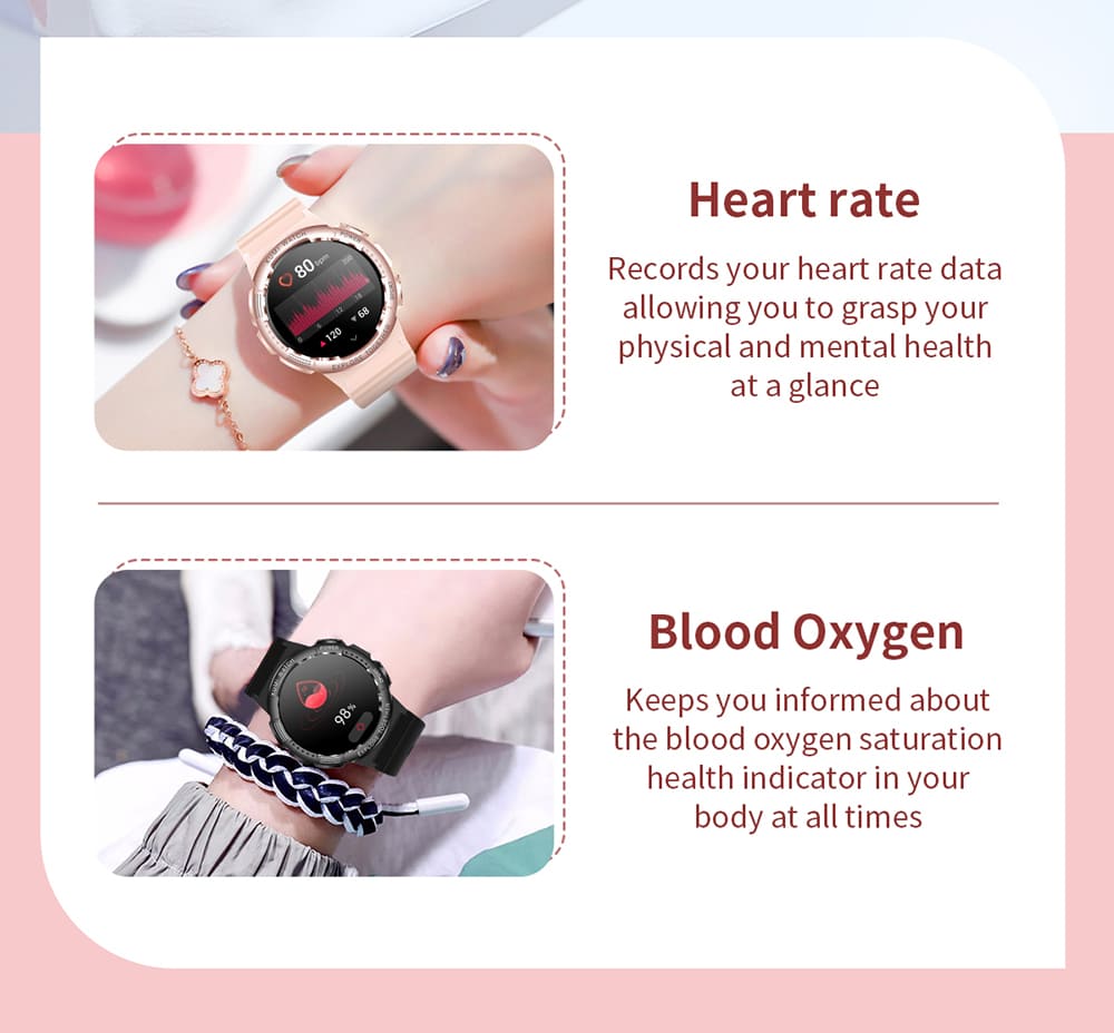 KUMI K6 Smartwatch, 1.3-inch AMOLED Screen, 100+ Sport Modes, 24-hour Health Monitoring, Bluetooth Calling - Green