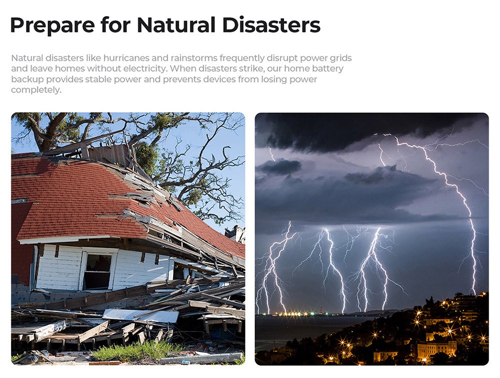 OUKITEL BP2000 Portable Power Station, 2048Wh/640000mAh LiFePO4 Battery Solar Generator, 2200W AC Output, 2000W UPS