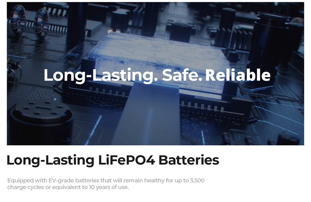 OUKITEL BP2000 Portable Power Station, 2048Wh/640000mAh LiFePO4 Battery Solar Generator, 2200W AC Output, 2000W UPS