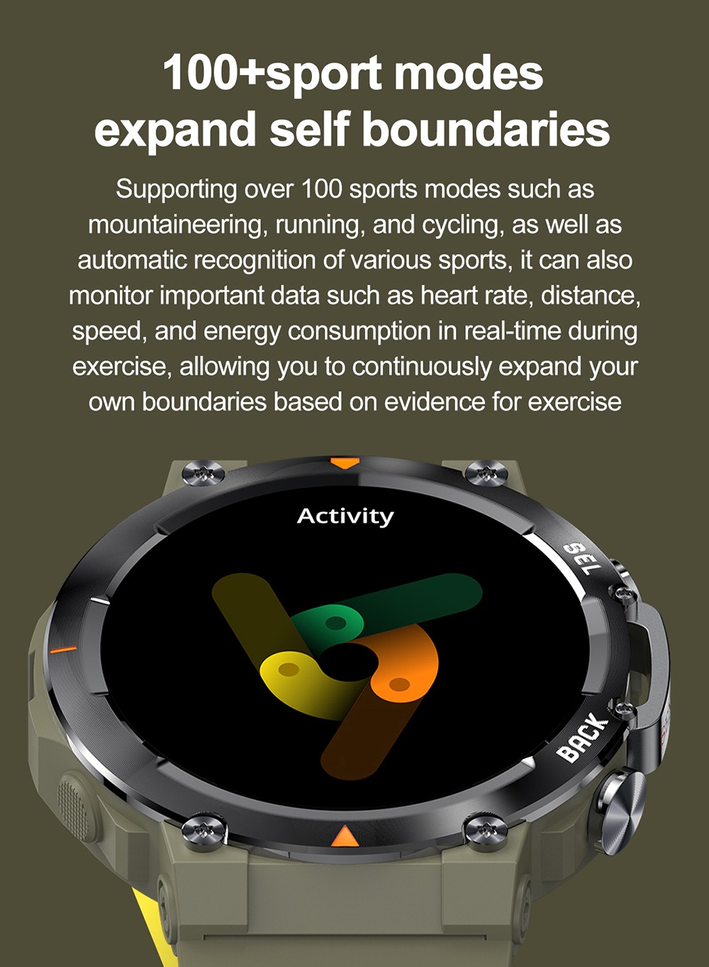 SENBONO MAX18 Smartwatch Health Monitoring Sport Watch, 1.43-inch AMOLED Screen, Al GPT Assistant, Gesture Operation, 3ATM waterproof, 410mAh Battery