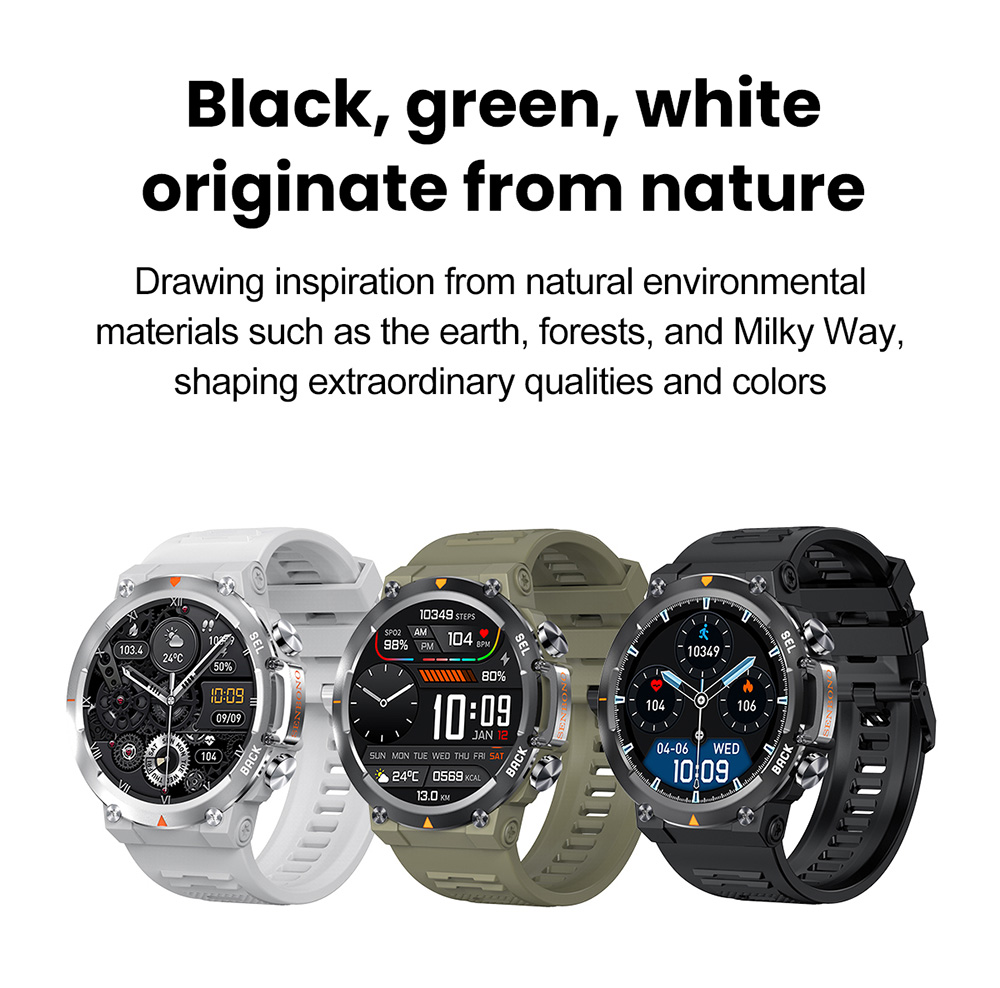 SENBONO MAX18 Smartwatch Health Monitoring Sport Watch, 1.43-inch AMOLED Screen, Al GPT Assistant, Gesture Operation, 3ATM waterproof, 410mAh Battery