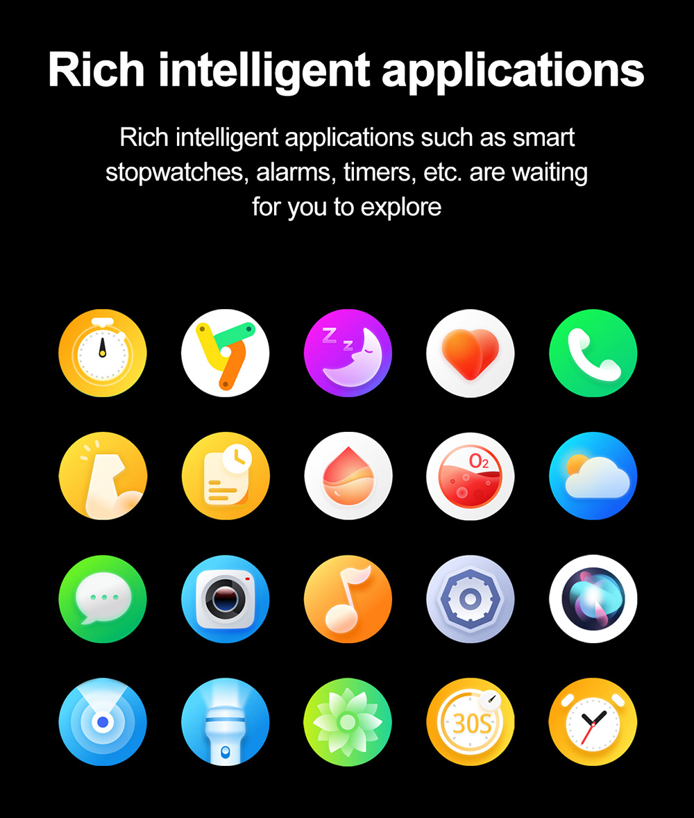 SENBONO MAX18 Smartwatch Health Monitoring Sport Watch, 1.43-inch AMOLED Screen, Al GPT Assistant, Gesture Operation, 3ATM waterproof, 410mAh Battery