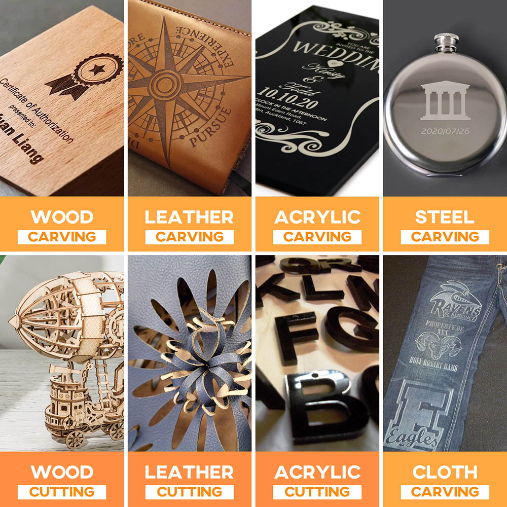 SCULPFUN S9 5.5W Laser Engraver, 0.06mm Focus Spot, Full-metal Structure, Engraving Area 410x420mm, Eye Protection