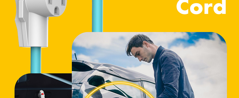 Shell NEMA 5-15P to 14-50R EV Charger Adapter Cord for Level 1 EVs, 50 Amp to 15 Amp 110 Volt Plug