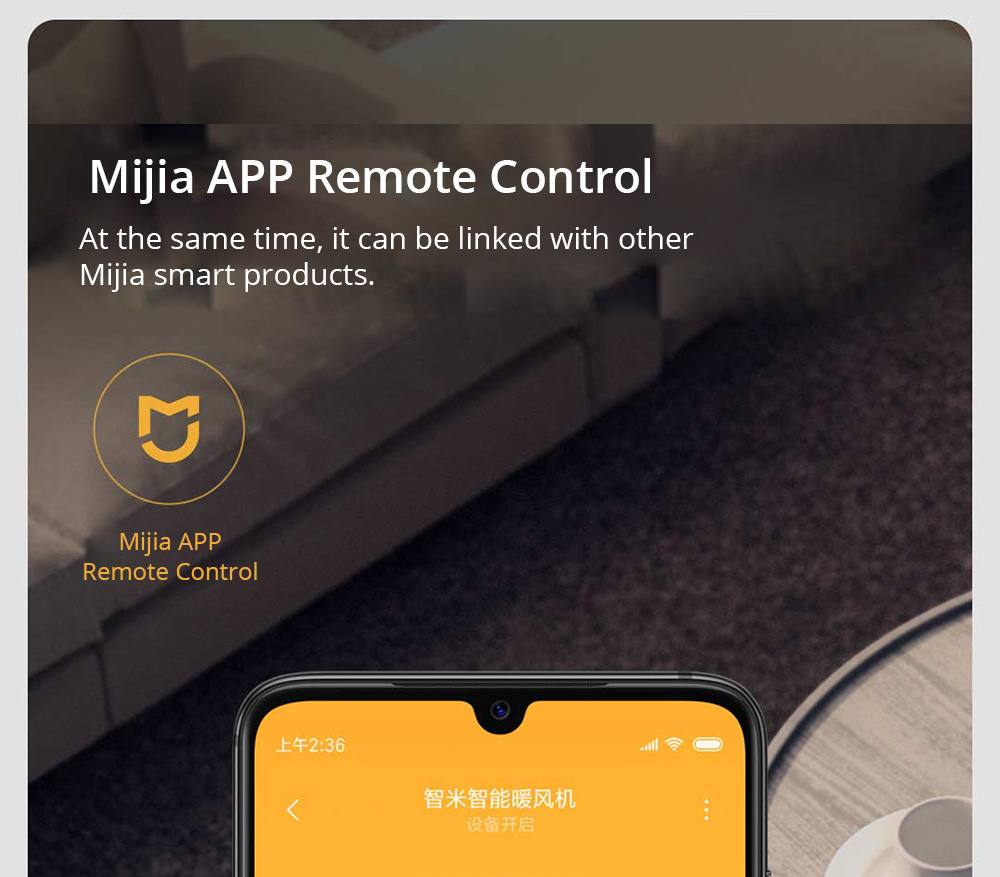 Refurbished SmartMi 2000W 90 Smart Air Heater Quiet & Efficient Fast Heat Warmer Work with Xiaomi Mijia APP