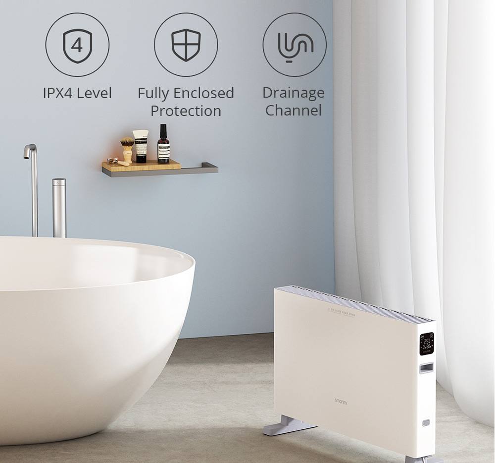 Refurbished Smartmi 2200W Smart Version Electric Heater IPX4 Touch Screen APP Remote Setting Timing from xiaomi youpin