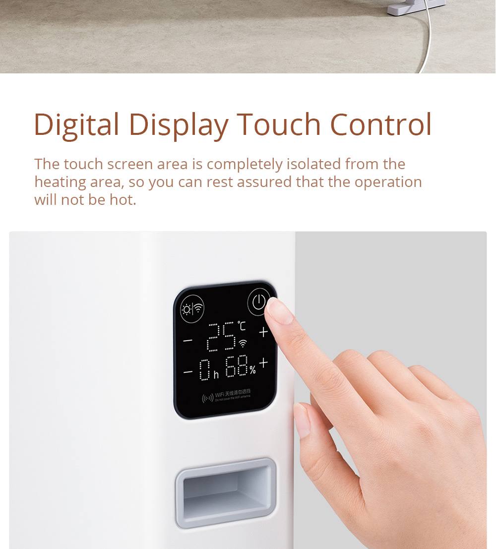 Refurbished Smartmi 2200W Smart Version Electric Heater IPX4 Touch Screen APP Remote Setting Timing from xiaomi youpin