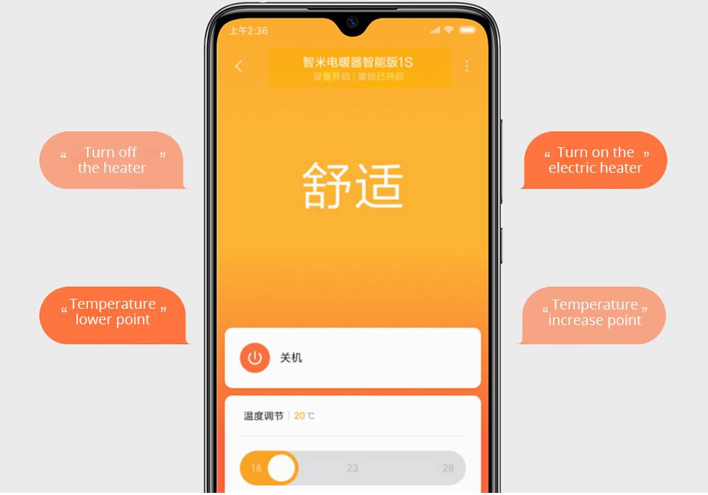 Refurbished Smartmi 2200W Smart Version Electric Heater IPX4 Touch Screen APP Remote Setting Timing from xiaomi youpin