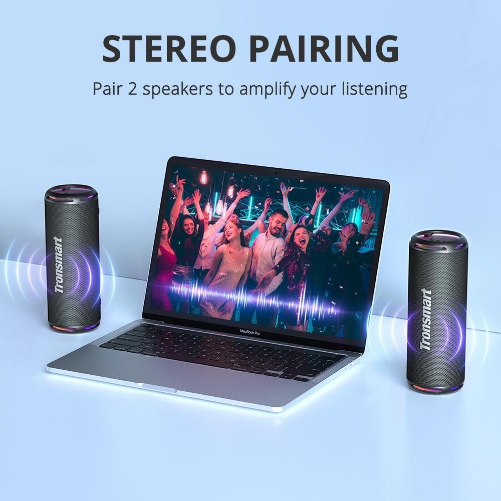 Refurbished Tronsmart T7 Lite 24W IPX7 Portable Bluetooth Speaker - Black