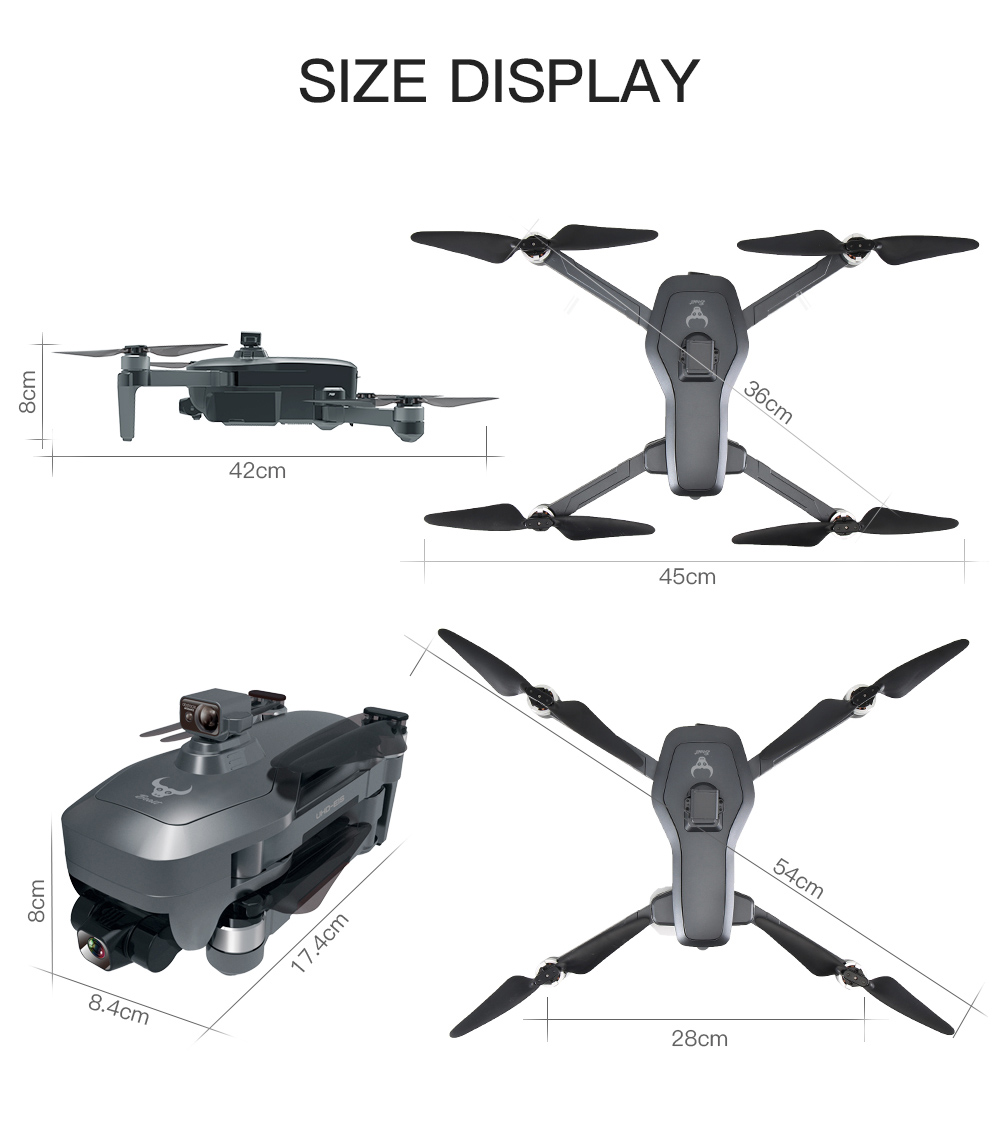 ZLL SG906 MAX Beast 3 RC Drone, 360° Automatic Obstacle Avoidance, 3-axis Mechanical Gimbal, EIS Anti-shake, 4K Cameras, GPS Positioning - 2 Batteries
