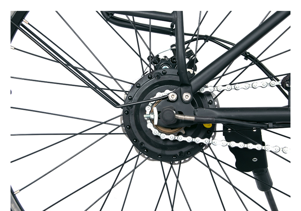 ONESPORT BK8 26 inch Electric Bike 36V 10.4Ah Battery 350W Motor 25km/h 50KM Max Mileage 120KG Max Load Disc Brake - Black