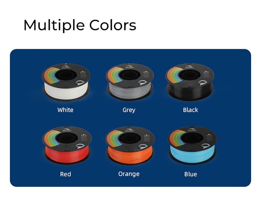 3kg Creality Ender-PLA Pro (PLA+) Filament - (1kg Green + 1kg Beige + 1kg Black)