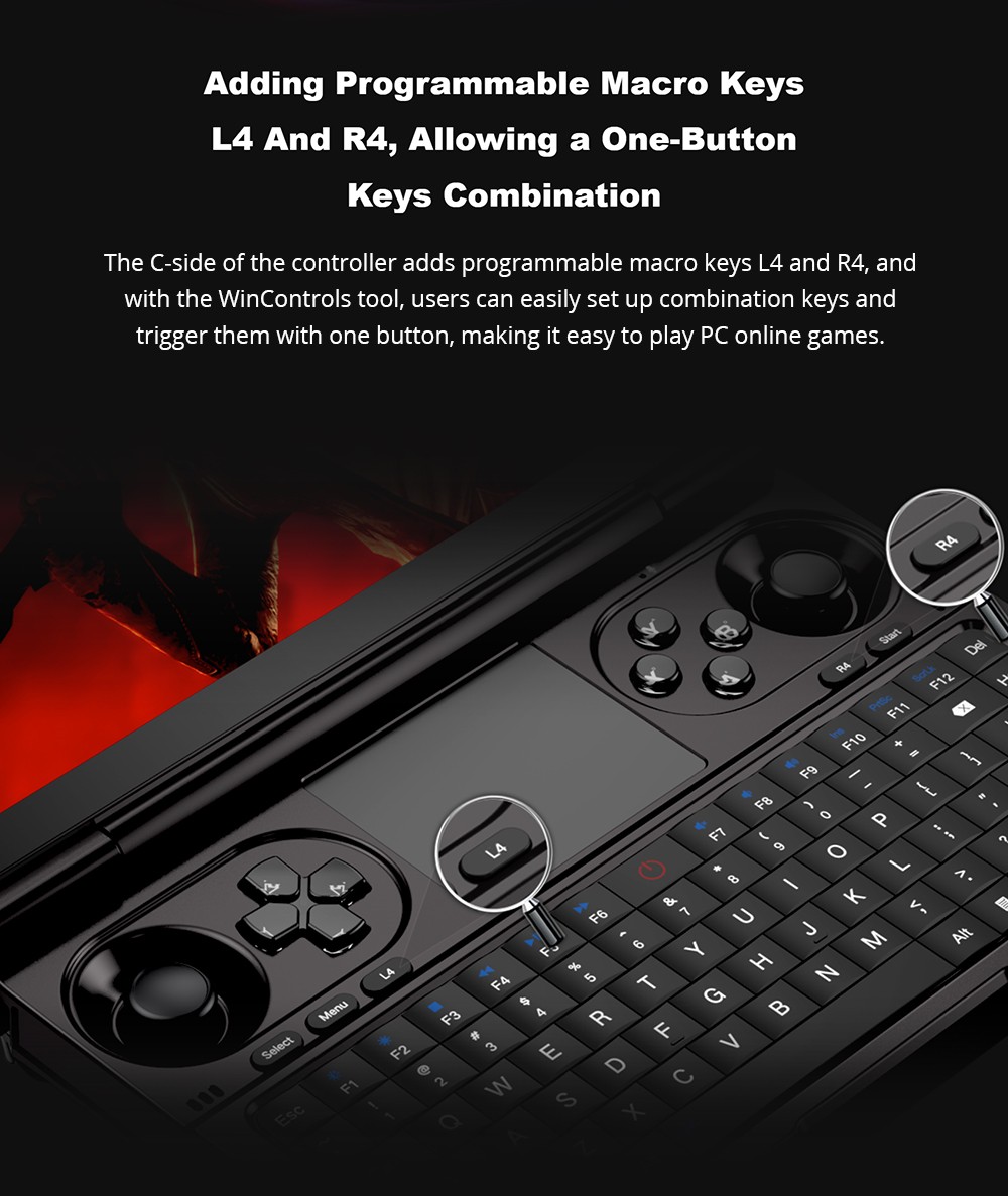 (2024 Version) GPD WIN Mini 7-inch Handheld Game Console, AMD Ryzen 7 8840U, 120Hz, Support VRR, 32GB RAM 2TB SSD, Support USB4 & Graphics Card Expansion Dock, Full-Featured Type-C 65W Charging, 1*MicroSD Card Reader, 1*USB3.2 Type-C 1*USB3.2 Type-A