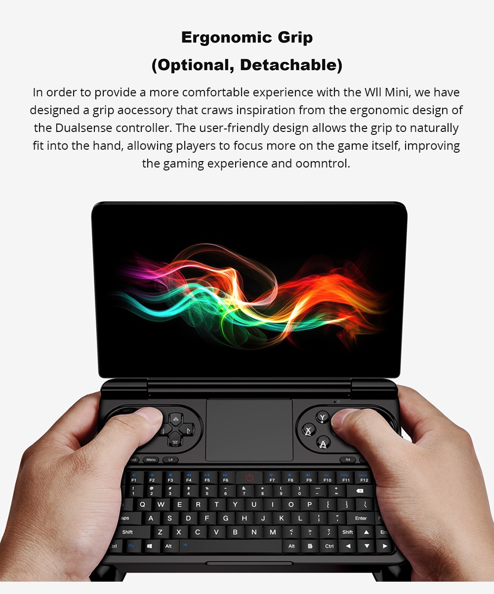 (2024 Version) GPD WIN Mini 7-inch Handheld Game Console, AMD Ryzen 7 8840U, 120Hz, Support VRR, 32GB RAM 2TB SSD, Support USB4 & Graphics Card Expansion Dock, Full-Featured Type-C 65W Charging, 1*MicroSD Card Reader, 1*USB3.2 Type-C 1*USB3.2 Type-A