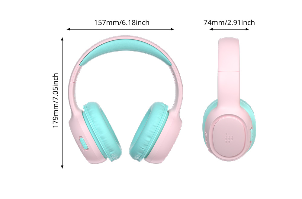 Tronsmart KH02 Wireless Kids Headphones - Pink