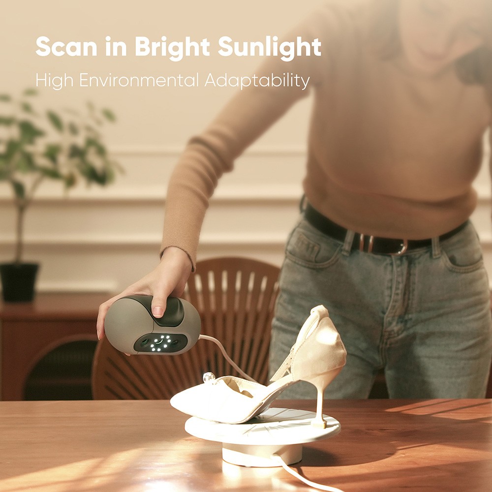 3DMakerpro Mole 3D Scanner, 0.05mm Accuracy, 0.1mm Resolution, with Multi-Spectral Technology, Support Facial Scanning