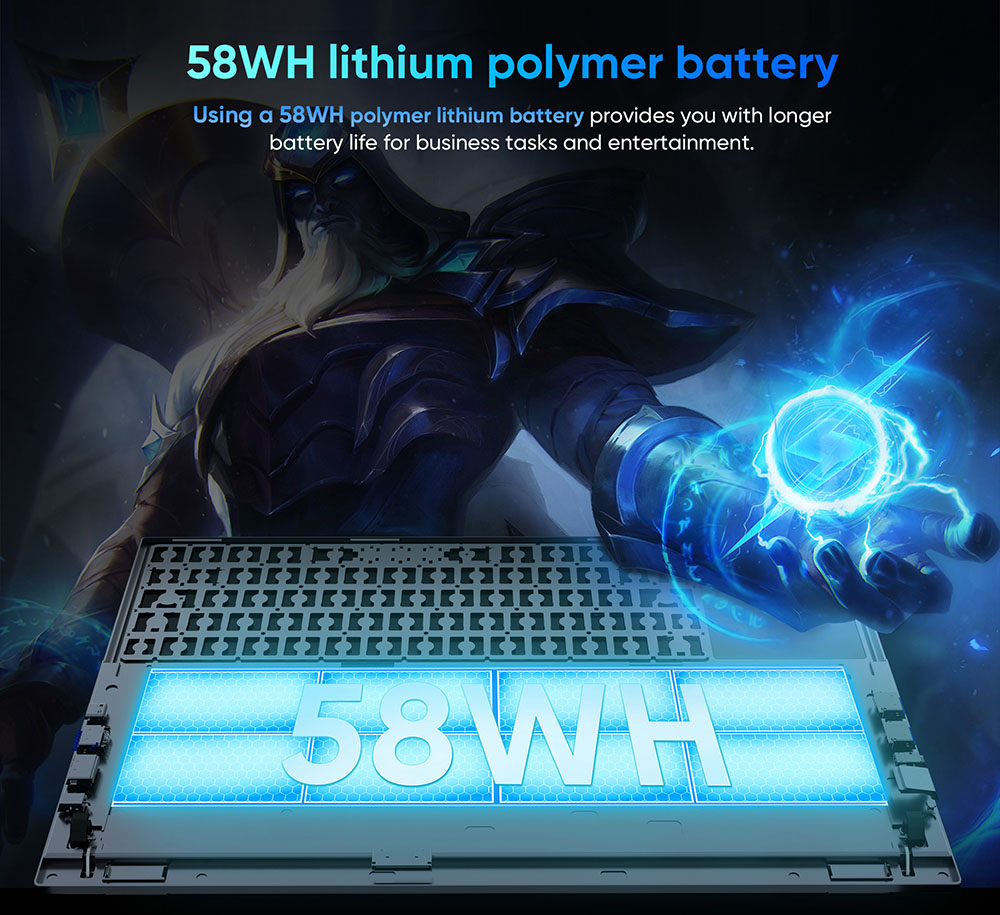 N-one NBook Fly Laptop, 16'' + 14'' Dual IPS Screen, Intel Core i7-10850H 6 Cores Up to 5.0 GHz, 16GB RAM 1TB SSD, Dual-band WiFi Bluetooth 4.2, 1*USB-C 3*USB3.0 1*HDMI 1*RJ45 1*Headphone Jack, 1MP Camera, Backlit Keyboard, 51WH Battery