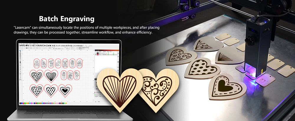 Mintion Lightburn Camera, 1080P Resolution, Fit Into Enclosure,2.4GHz & 5GHz Dual Band WiFi, Remote Monitor and Control, Precise Positioning, Image Tracing, Batch Engraving, Auto Timelapse Video, Lightburn Wireless Bridge